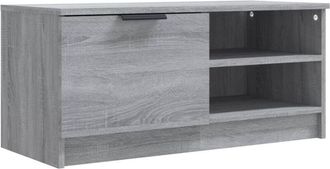 vidaXL Vidaxl - Mueble Para Tv Madera Contrachapada Gris Sonoma 80x35x36,5 Cm