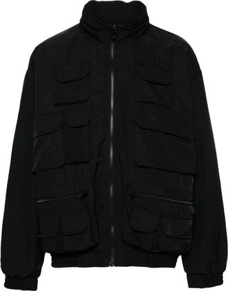 Golden Goose hooded cargo windbreaker - unisex - Polyester/Polyamide - M - Black