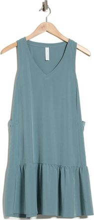 Zella Solstice Sleeveless Tiered Minidress in Blue Goblin at Nordstrom Rack, Size X-Small