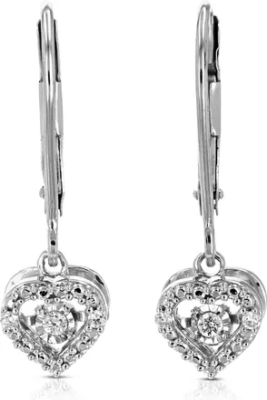 Vir Jewels 1/8 cttw Lab Grown Diamond Dangle Earrings in Sterling Silver With Lever Backs For Women
