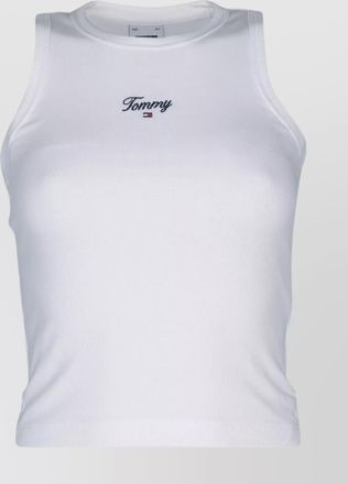 Tommy Hilfiger ribbed sleeveless crew neck top