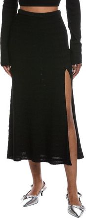 Sally Lapointe Crepe Matte Midi Skirt