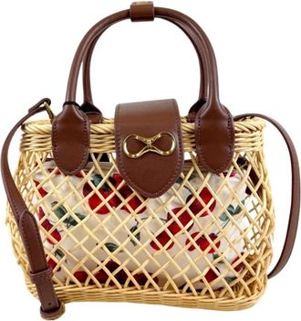 Twinset Cherry Bag Cestino - Dames - Handtassen - Beige - ONE Size - Tassen