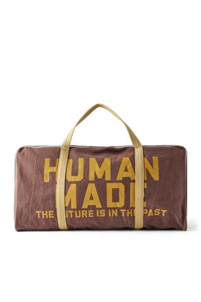 Human Made Boston Logo-Print Cotton-Canvas Weekend Bag