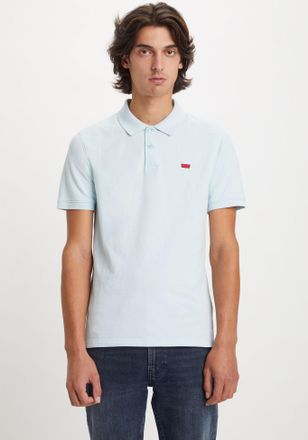 Levi's Poloshirt LEVIS LE SLIM HOUSEMARK POLO, Herren, Gr. S, blau (omphalodes), Piqu&eacute;, Obermaterial: 96% Baumwolle, 4% Elasthan, slim fit, Shirts Poloshirt