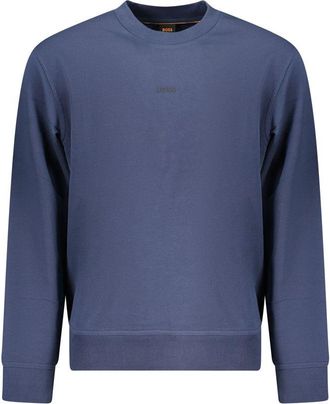 HUGO BOSS Blue Cotton Mens Mens Sweatshirt