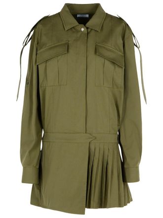 Off-white Savannah Green Cotton Dress