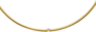 Meshmerise 18K Over Silver 0.05 Ct. Tw. Lab-Grown Diamond Necklace