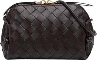 Bottega Veneta Pre-owned Mini Loop Crossbody Bag - Dames - Vintage Schoudertas - Bruin - ONE Size - Leer - Vintage