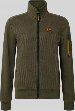 PME Legend Sweatjacke mit Reißverschluss in Oliv, Größe XL