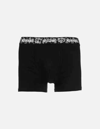 Moschino Mens Cotton Black Boxer Trunks - Size: 35/34/32