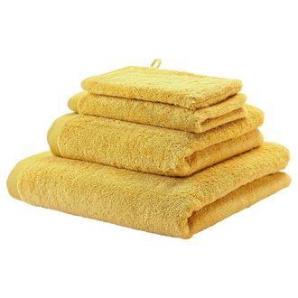 Aquanova Jacquard gewebtes Design Handtuch London Mimosa - in verschiedenen Gr&ouml;ssen