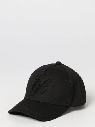 Emporio Armani Cappello da baseball in cotone con logo monogram ricamato