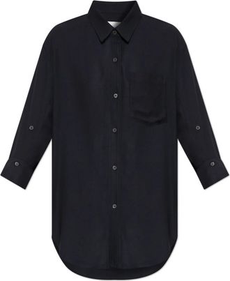 Citizens Of Humanity Kayla Shirt - Dames - Overhemden - Blauw - XS - Wol - Overhemden
