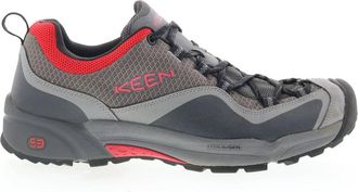 Keen Mens Wasatch Crest Hiking Shoes In Steel Grey/red Carpet