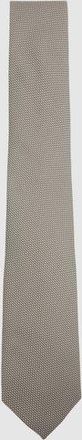 Reiss Light Sage Textured Silk Blend Tie