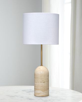 Jamie Young Co. Holt Travertine Table Lamp