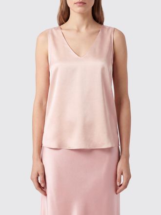 Patrizia Pepe Top da sera in raso senza maniche con profonda scollatura a V