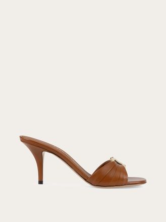 Ferragamo Women Gancini ornament mule Brown Size 10.5
