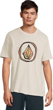 Volcom Circle Stone T-Shirts Mens T Shirt Stone Heather : 2XL, Cotton