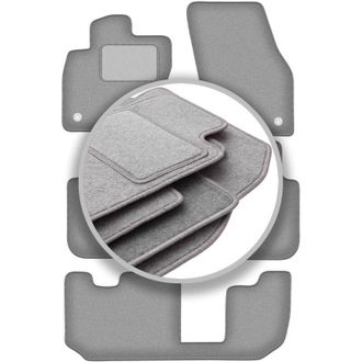 OEM Alfombrillas Gris Ceniza Para Volkswagen Tiguan Allspace 7 Plazas (2017-)