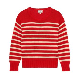 Ines De La Fressange Nemo Jumper - Dames - Ronde hals truien - Rood - XS - Katoen - Truien & Vesten