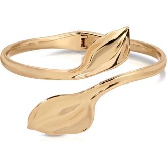 Ettika Twisted Petal Cuff Bracelet in Gold at Nordstrom