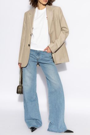 Ami T-shirt With Logo, Womens, White