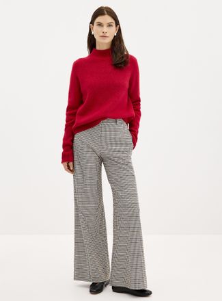HUGO BOSS Womens Hasmina houndstooth pant Fit: Wide leg, high rise