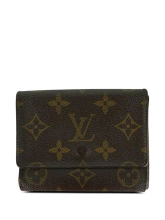Louis Vuitton Portafoglio tri-fold in tela con monogramma - Marrone