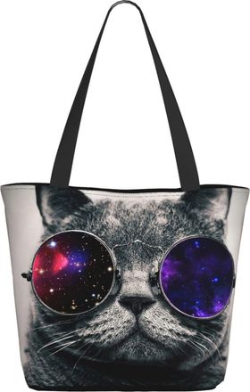 AOOEDM Hipster Cat Ladies Shopping Bag 13x11x7in.The Perfect ValentineS Day Gift.It Is The Best ValentineS Day Gift For Mom, Daughter, Wife,Etc