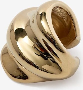 Otiumberg Ohrklammer aus goldenem Silber Wave Cuff