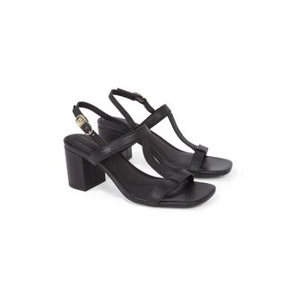 Tommy Hilfiger Sandalen in leer met hak