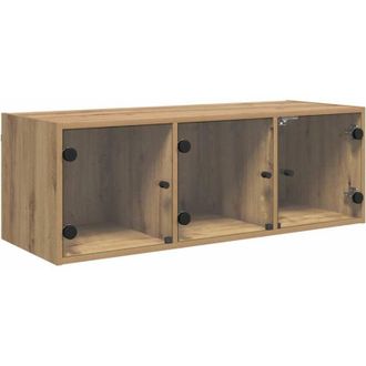 vidaXL Mueble de pared Roble artesanal 102 x 37 x 35 cm vidaXL