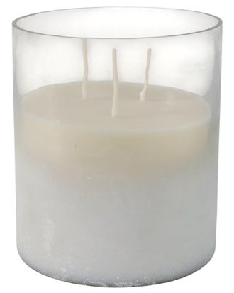 Sagebrook Home 7X6in 65Oz Jasmine Frosted Glass Candle