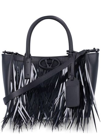 Valentino Garavani VLogo Locket kleine shopper - Zwart