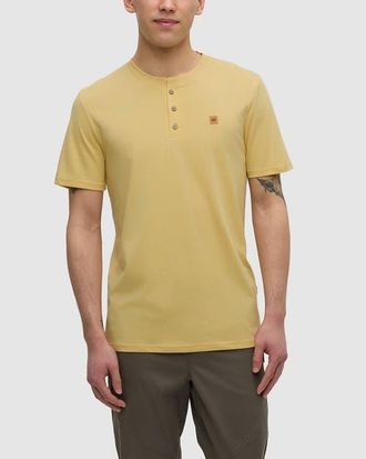 tentree Baker Henley in Dusk Yellow at Nordstrom, Size Xx-Large