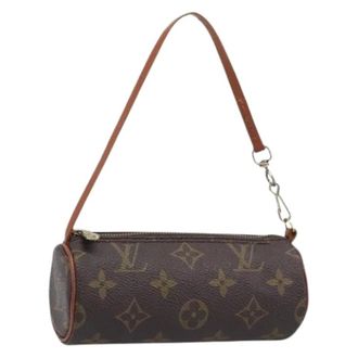 Louis Vuitton Pre-owned Mini Pouch - Dames - Pre-owned - Bruin - Maat: ONE Size Leer