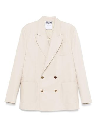 Moschino Structured Tailored Jacket With Refined Silhouette