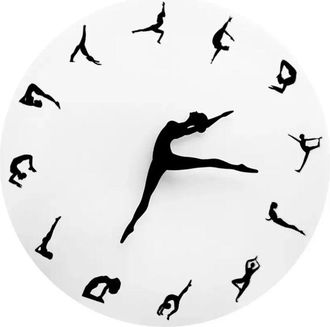 OEM Reloj De Pared - 30 Cm - Negro - Para Yoga Meditacion Y Decoracion Interior - Unidad