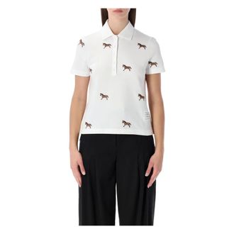 Thom Browne Dames, Tops, Wit, Maat: S Katoen