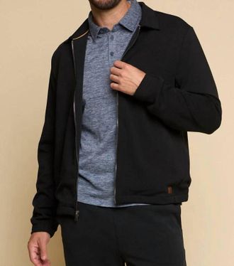 Fundamental Coast Mens Later On Zip Up Jacket In Black