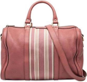 Gucci Pre-owned Handbags, female, Pink, Size: ONE SIZE Pre-owned Leather Handbag