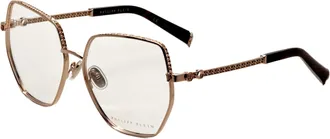 Philipp Plein Philipp Plein Womens 57mm Shiny Copper Gold Opticals