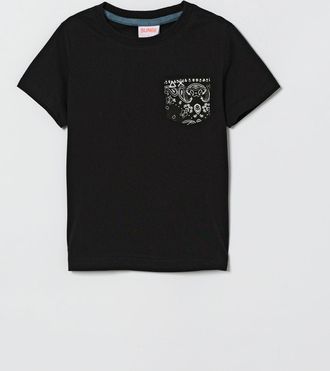 Sun 68 T-shirt in cotone con tasca a toppa