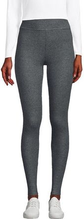Lands End High Rise Serious Sweats Fleece Lined Pocket Leggings in Charcoal Heather at Nordstrom, Size X-Large Short