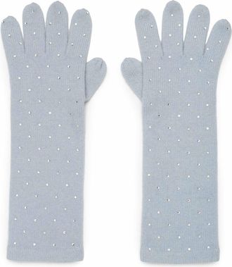 Generation Love Coco Crystal Gloves in Blue at Nordstrom