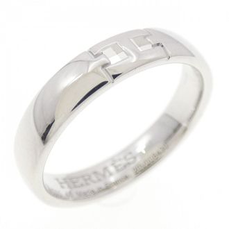 Herm&egrave;s White Gold (18K) Band Ring (Pre-Owned)