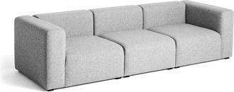 HAY Mags Sofa 3-Sitzer, Kombination 1, grau (Hallingdal 130) (EU)