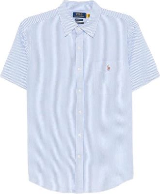Polo Ralph Lauren Camicia Button-Down a Maniche Corte a Righe - - Shirts - Uomo - Blu - S